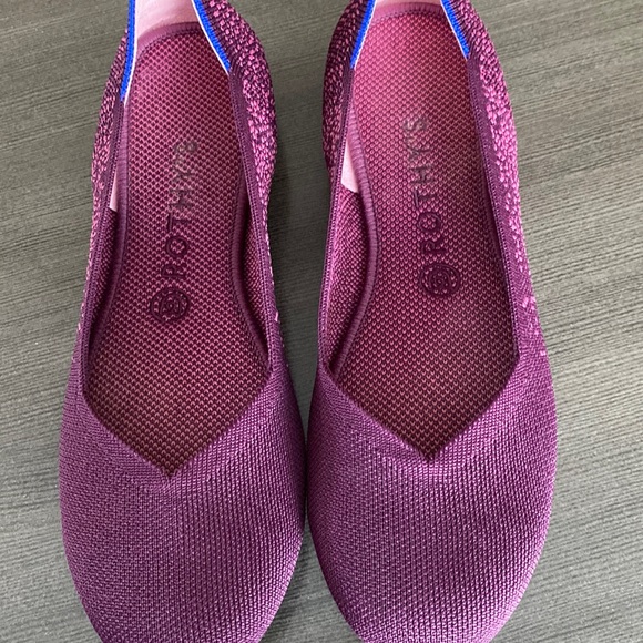 ROTHY’S RETIRED Fig Python Round Toe Flats 9 - Picture 4 of 12